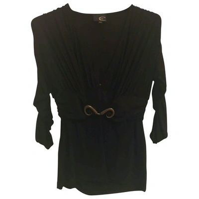 Pre-owned Just Cavalli Black Polyester Top