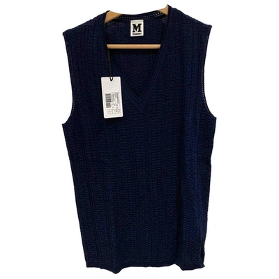 Pre-owned M Missoni Vest In Blue