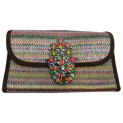 Pre-owned Manoush Clutch Bag In Multicolour