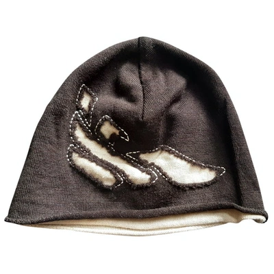 Pre-owned Emporio Armani Wool Hat In Brown