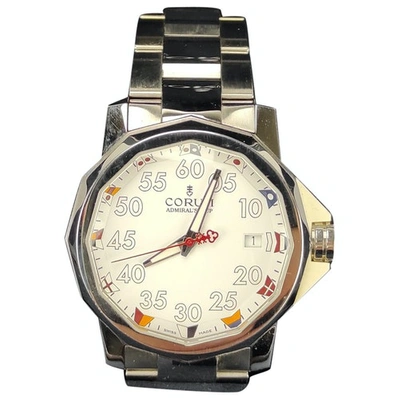 Pre-owned Corum Admiral's Cup Watch In White