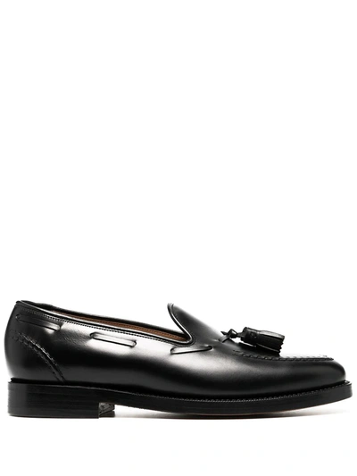 Polo Ralph Lauren Booth Leather Loafers In Black