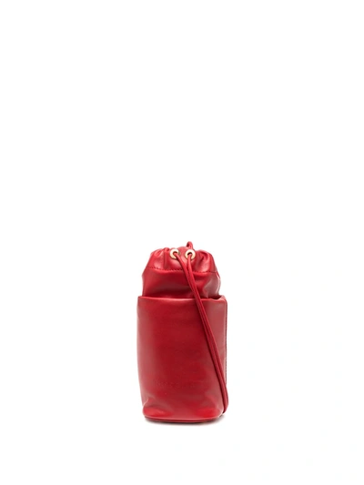 Nico Giani Leather Shoulder Bag In Red