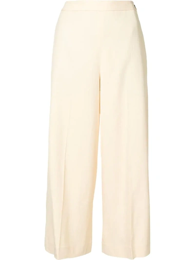 Vince Wide-leg Culottes In Yellow