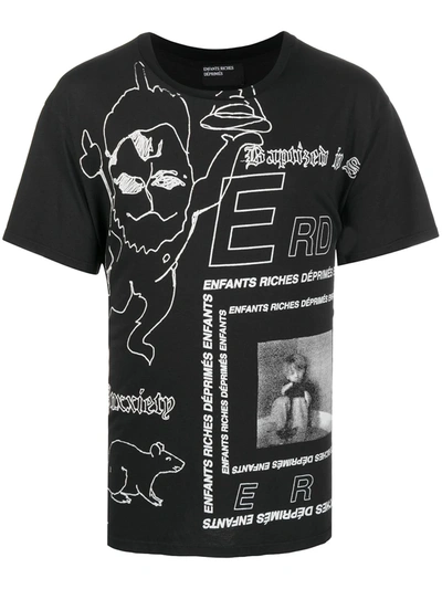 Enfants Riches Deprimes Graphic Print T-shirt In Black