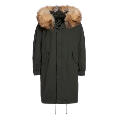 Mr & Mrs Italy London Parka M51 For Woman With Fox Fur In Dark London Green / Dark Green / Natural