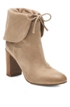 Free People Mila Foldover Boot In Light Grey Suede
