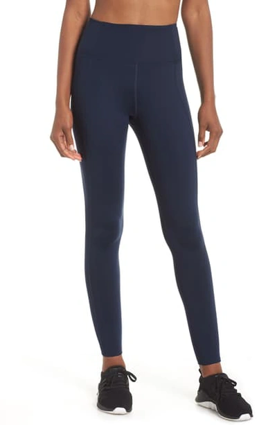 Girlfriend Collective High Waist Full Length Leggings In Midnight