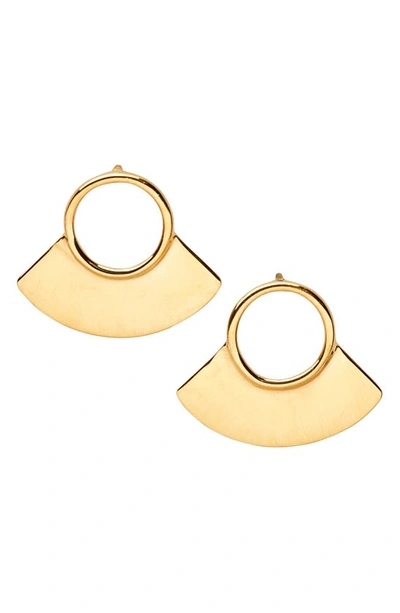 Soko Core Petite Paddle Stud Earrings In Gold