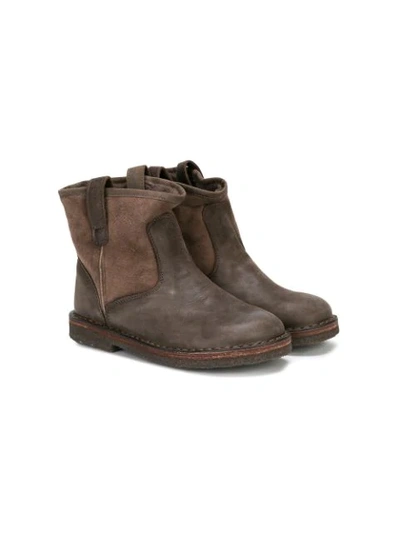 Pèpè Kids' Ankle Length Boots In Brown