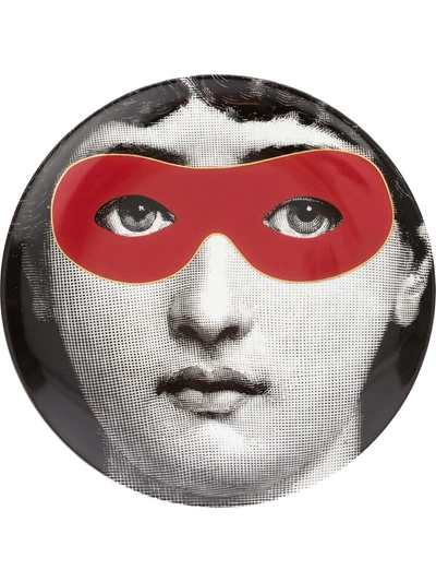 Fornasetti Eye Mask Plate In Multicolour