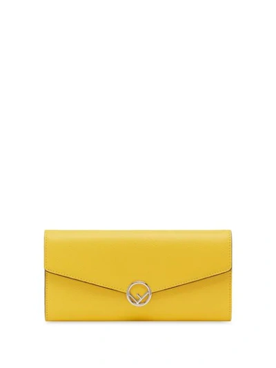 Fendi Continental F Is  Wallet In Yellow