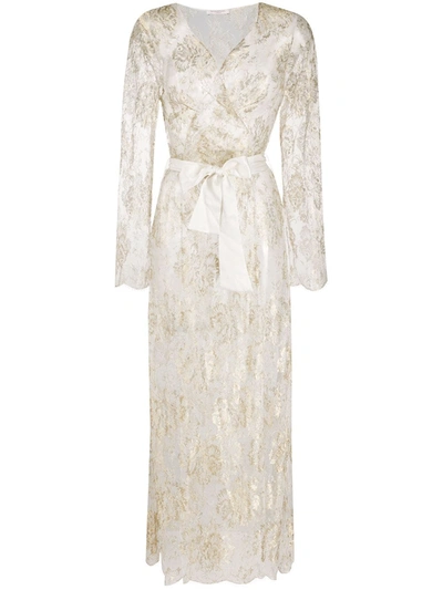 Gilda & Pearl Sheer Reverie Dressing Gown In White