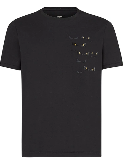 Fendi Bag Bugs Short-sleeve T-shirt In Noir