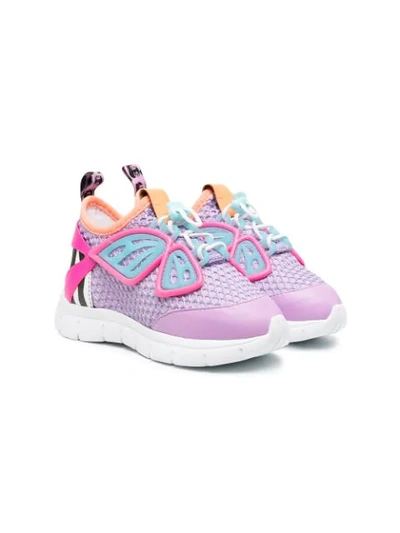 Sophia Webster Mini Kids' Butterfly Low-top Trainers In Purple