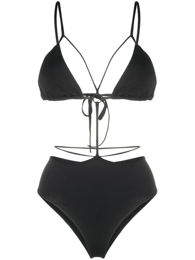 Noire Swimwear Temptation Monokini In Black
