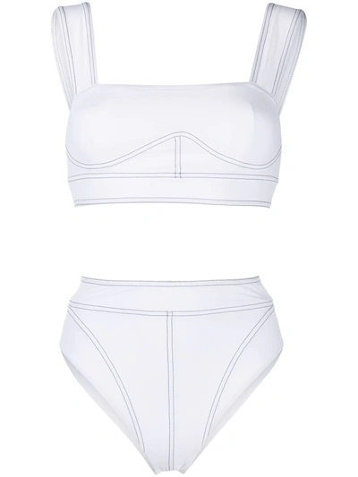 Noire Swimwear Bralette Two-piece Bikini In White