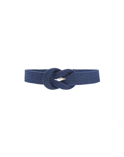 Alberta Ferretti Belts In Dark Blue