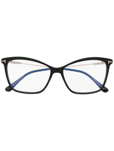 Tom Ford Cat-eye Frame Glasses In Black