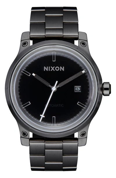 Nixon The 5th Element Automatic Bracelet Watch, 42mm In Black