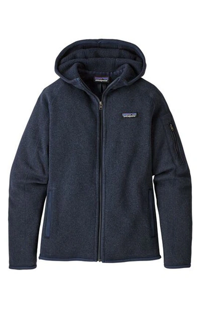 Patagonia Better Sweater Zip Front Fleece Hoodie In Nena