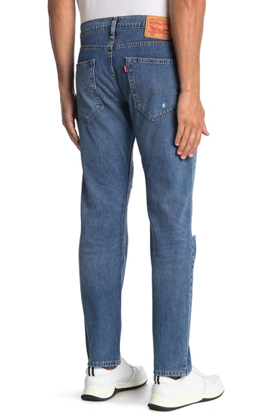 Levi's Levis 502 Regular Tapered Jeans Blue In Ocala Knee Dx Ltwt