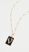 Maison Irem Gothic Initial Necklace In V