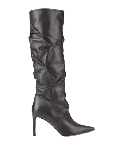 L'autre Chose Knee Boots In Cocoa