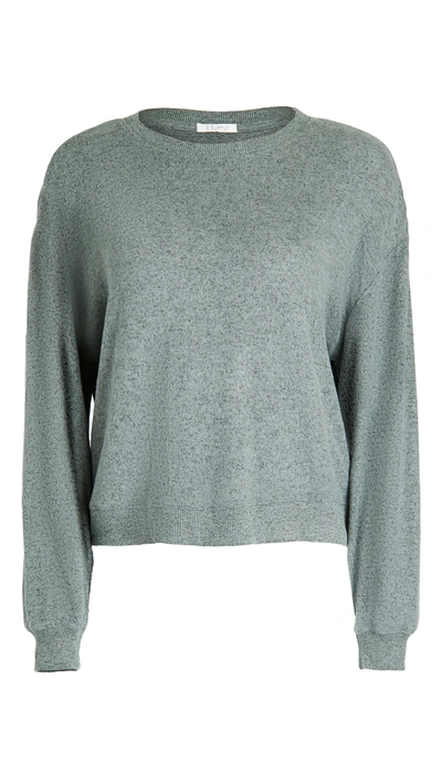 Z Supply Noa Marled Top In Ash Green