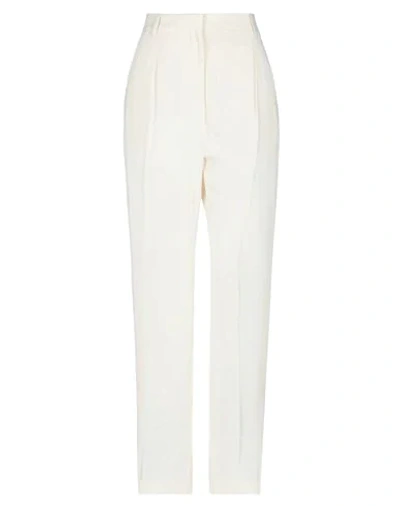 Mm6 Maison Margiela Pants In Ivory