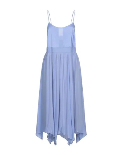 Semicouture Midi Dresses In Blue