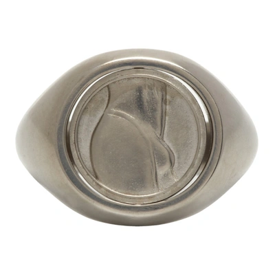 Ludovic De Saint Sernin Silver Vers Ring In Silver Pall