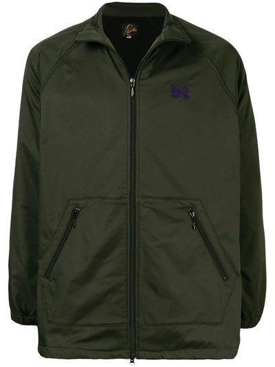 Needles Butterfly Embroidered Lightweight Jacket In Green