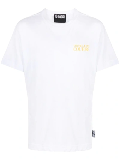 Versace Jeans Couture Logo Print Cotton T-shirt In White