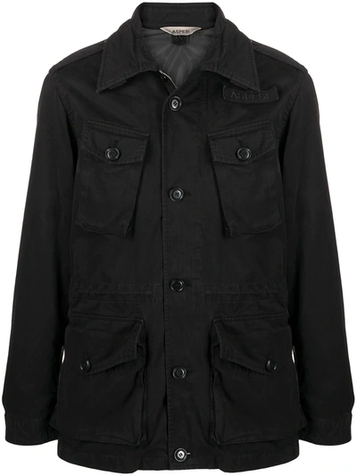 Aspesi Vancouver Utility Jacket In Black