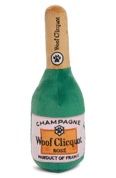Haute Diggity Dog Woof Cliquot Rose Dog Toy In Green