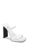 Jeffrey Campbell Hustler Platform Sandal In White Patent