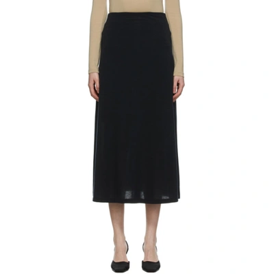 Blossom Black Via Mid-length Skirt