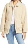 Marc New York Faux Shearling Oversize Jacket In Natural
