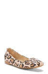 Vince Camuto Brindin Flat In Leopard Leather