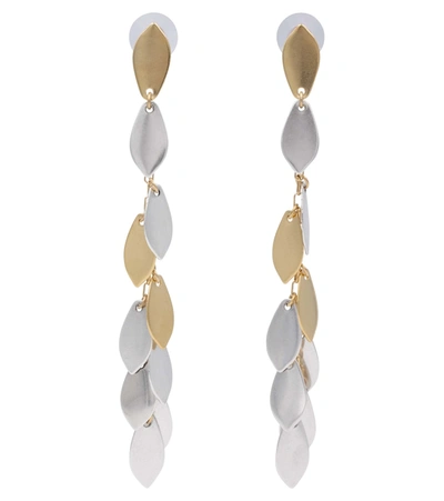Isabel Marant El Condor Fringe Drop Earrings In Gold/silver