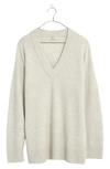 Madewell Donegal Jason Ex-boyfriend Pullover In Heather Smoke