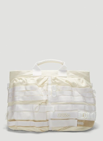 Adidas By 032c Duffle Tote Bag In White