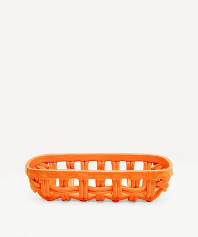 Klevering Baguette Basket In Orange
