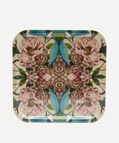Avenida Home Peonies Square Tray In Assorted