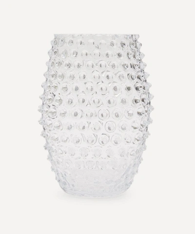 Klimchi Tall Hobnail Vase In Clear