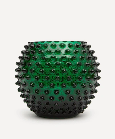 Klimchi Round Hobnail Vase In Light Green