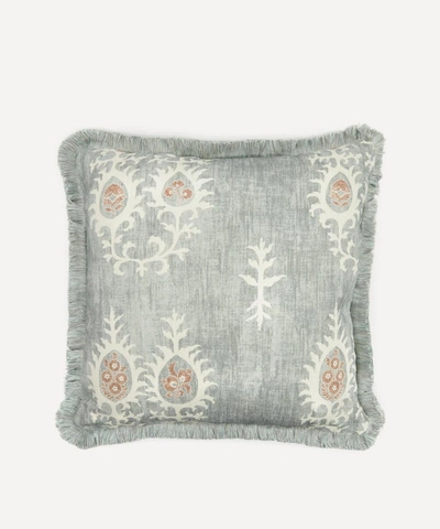 Soho Home Archer Square Cushion In Blue