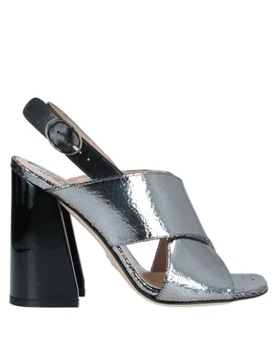 Paula Cademartori Sandals In Lead