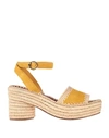 Tory Burch Sandals In Ocher